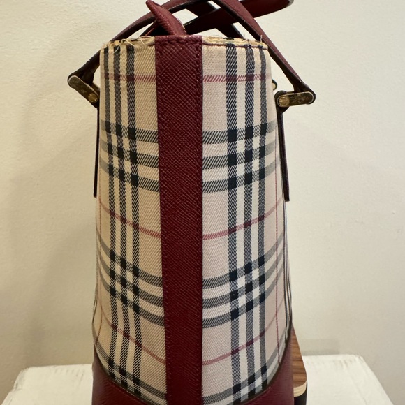 Authentic Vintage Burberry Handbag Bag Tote - Picture 7 of 16